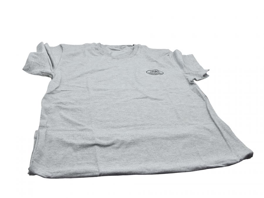 T-Shirt JAWA grau, Logo schwarz