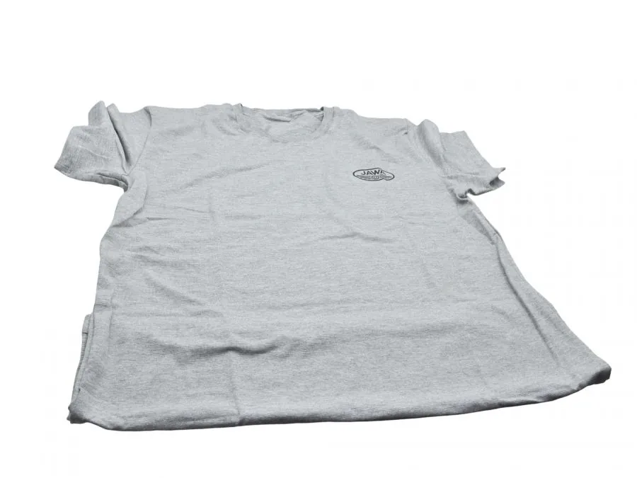 T-Shirt JAWA grau, Logo schwarz