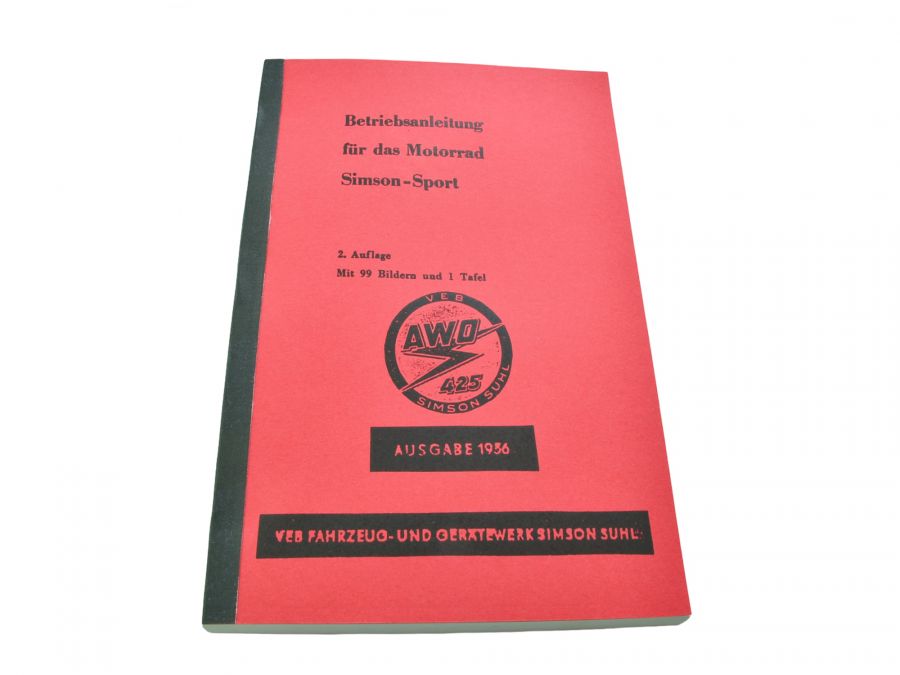 Betriebsanleitung SIMSON AWO -S 425