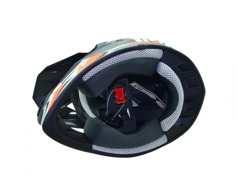 Crosshelm IXS 362 2.0 schwarz matt -​ rot neon fluo