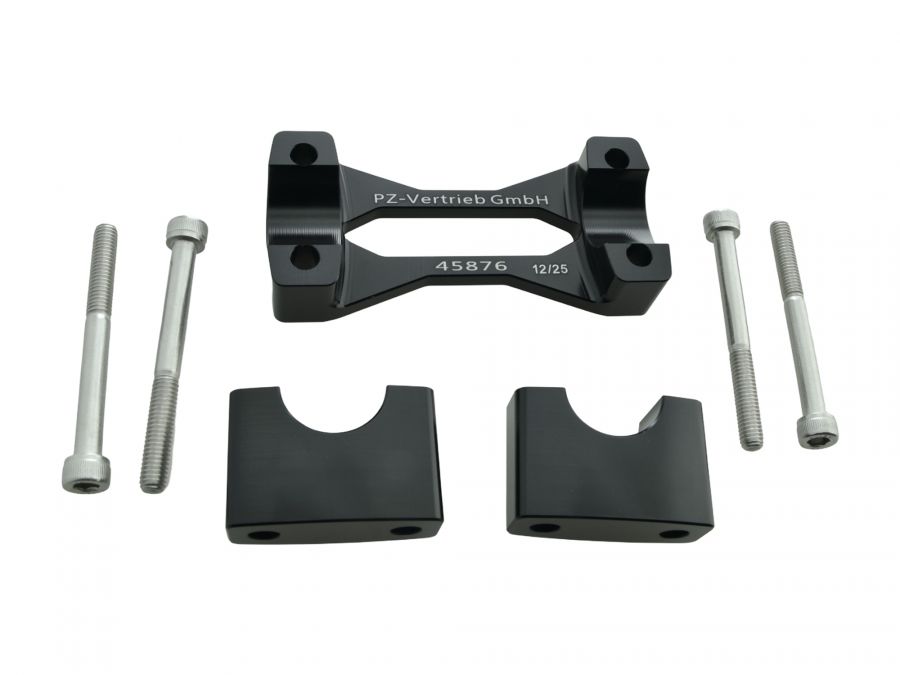 PZ-​Tuning CNC Racing Lenkerklemme SCHWARZ mit Teilegutachten für Simson S50 S51