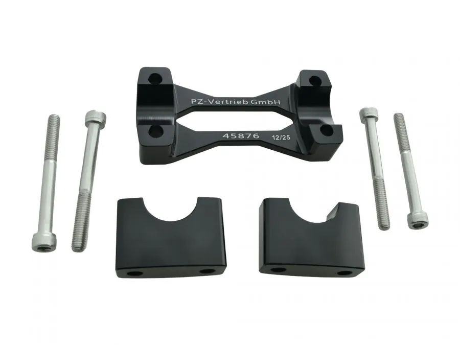 PZ-​Tuning CNC Racing Lenkerklemme SCHWARZ mit Teilegutachten für Simson S50 S51