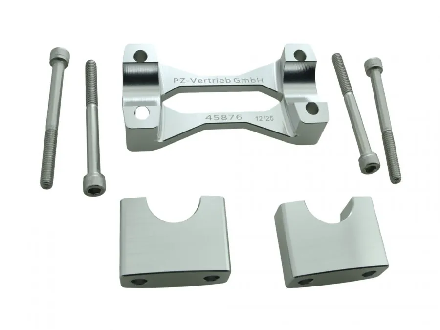 PZ-​Tuning CNC Racing Lenkerklemme ALU NATUR mit Teilegutachten für Simson S50 S51