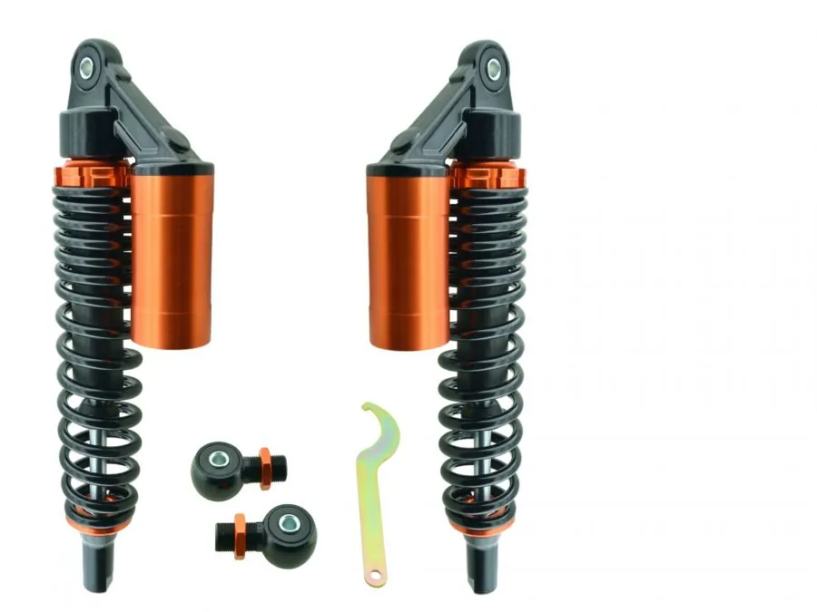 ZT Federbeine ORANGE S50 S51 hydraulischer Dämpfung externen Ausgleichsbehälter 360mm