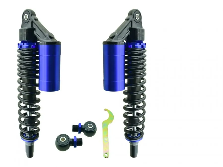 ZT Federbeine BLAU S50 S51 hydraulischer Dämpfung externen Ausgleichsbehälter 360mm