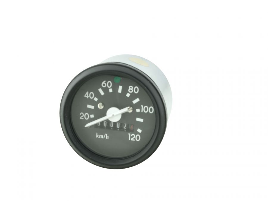 Tachometer SCHWARZ 120 km/h für Simson S51 S70 60mm MIT Blinkkontrolle