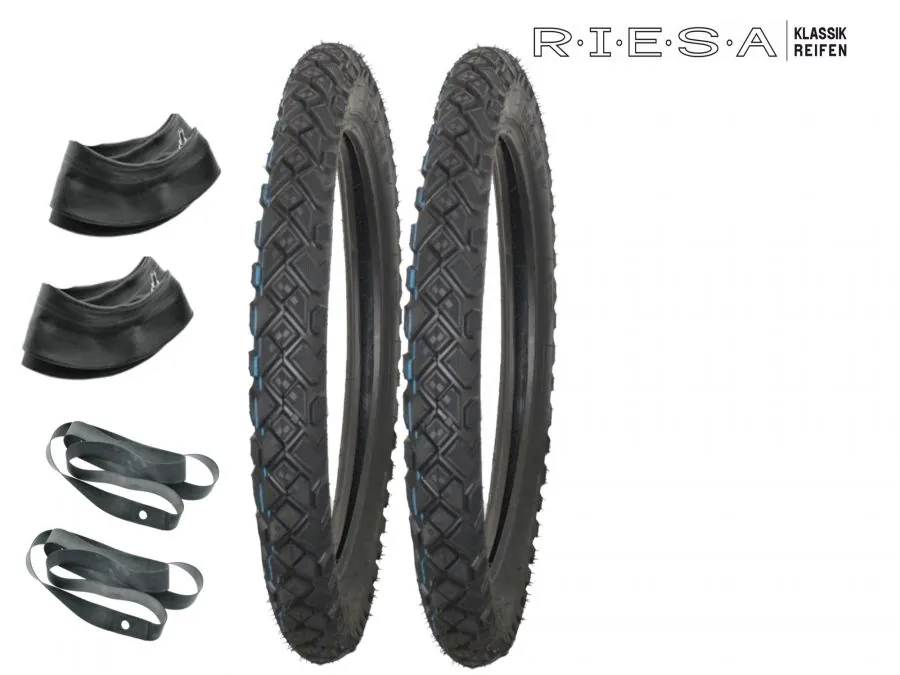 2xSET RIESA ENDURO Reifen für Simson S50 S51 KR51 Schwalbe 2,75-16 Allwetter