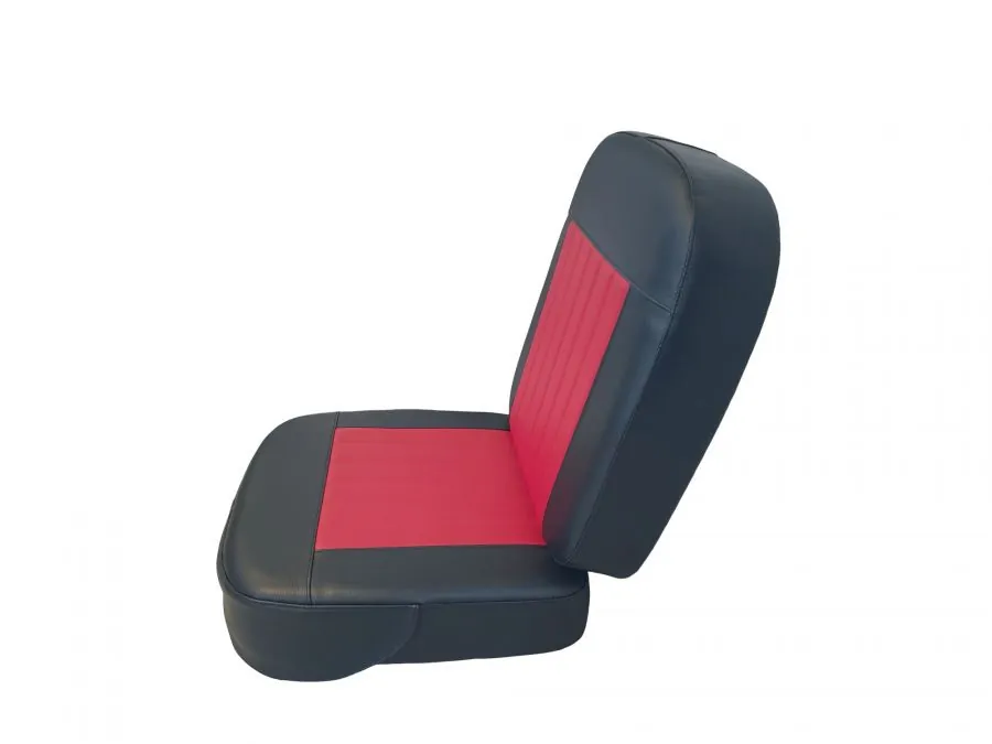 SET Sitz und Lehne schwarz-rot Seitenwagen Velorex 562