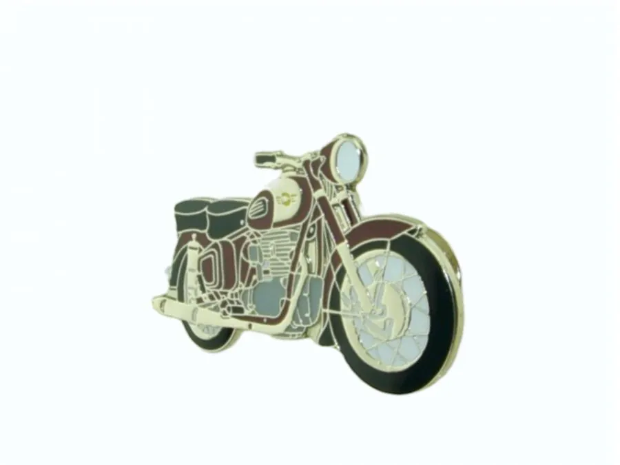 Pin Ansteckpin AWO 425 Sport Baujahr 1957 - 1961 Farbe marone