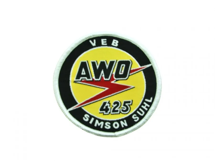 Aufnäher Patch 75mm „AWO 425“ Gelb-Rot