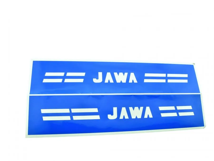Lackierschablone „JAWA“ 260 × 20 mm Satz 2-teilig passend für JAWA Mustang