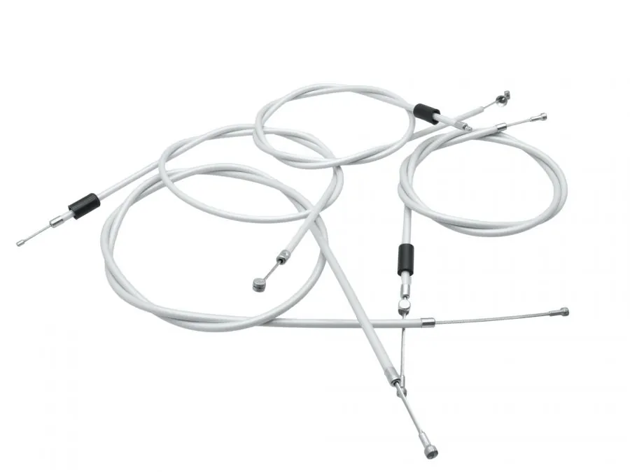 SET Bowdenzüge Enduro SIMSON S51E S70E BVF-​Vergaser - WEISS