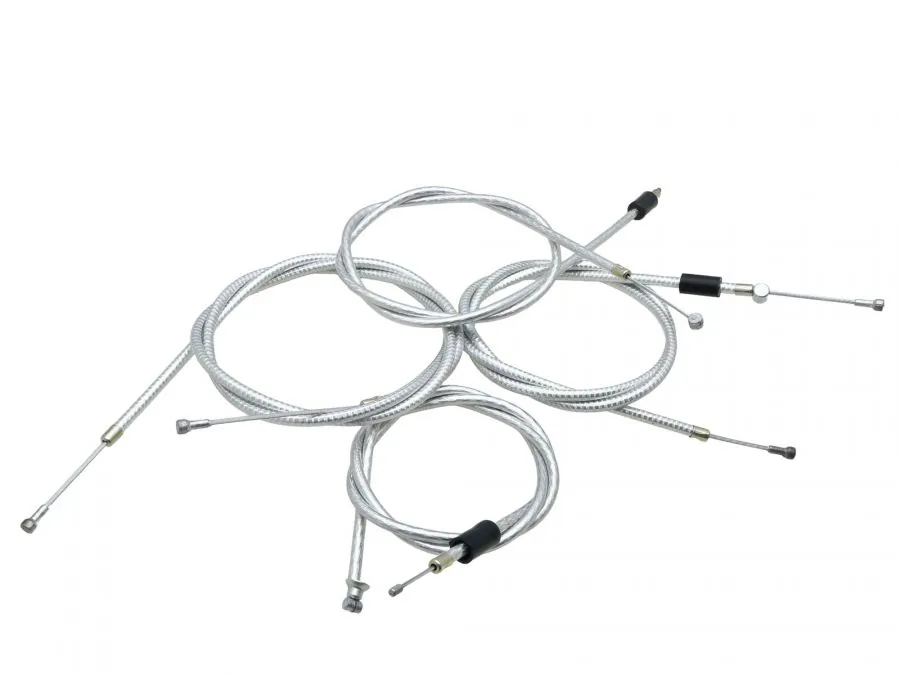 SET Bowdenzüge Enduro SIMSON S51E S70E BVF-​Vergaser - SILBER