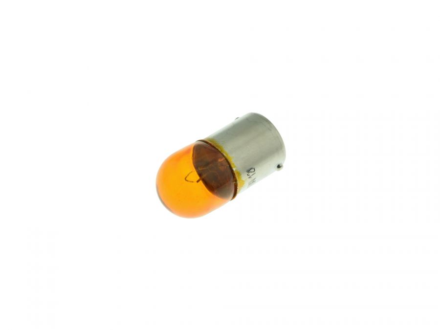 Glühlampe 12V 10W BA15s (RY10W Amber) Standard K18 (18x35mm) kleiner Glaskolben, Röhrenform
