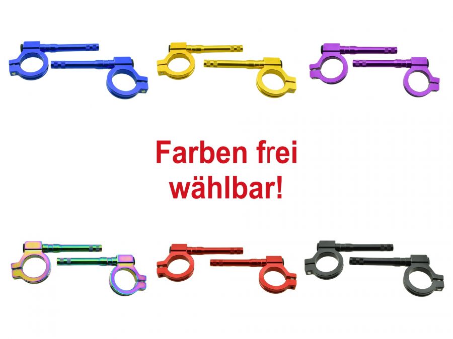 CNC Blinkerhalter Paar VORN Innengewinde M8 für Simson S50 S51 versch. Farben