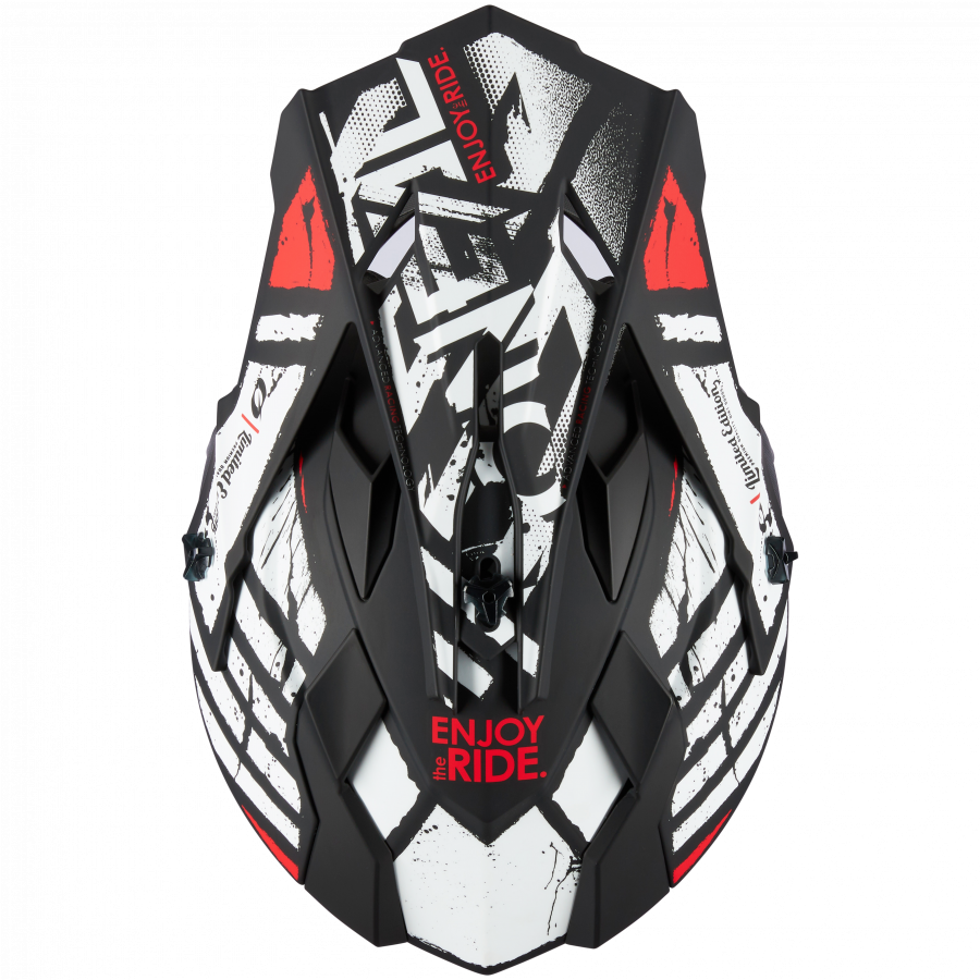 Crosshelm O`NEAL 2SRS GLITCH schwarz weiß