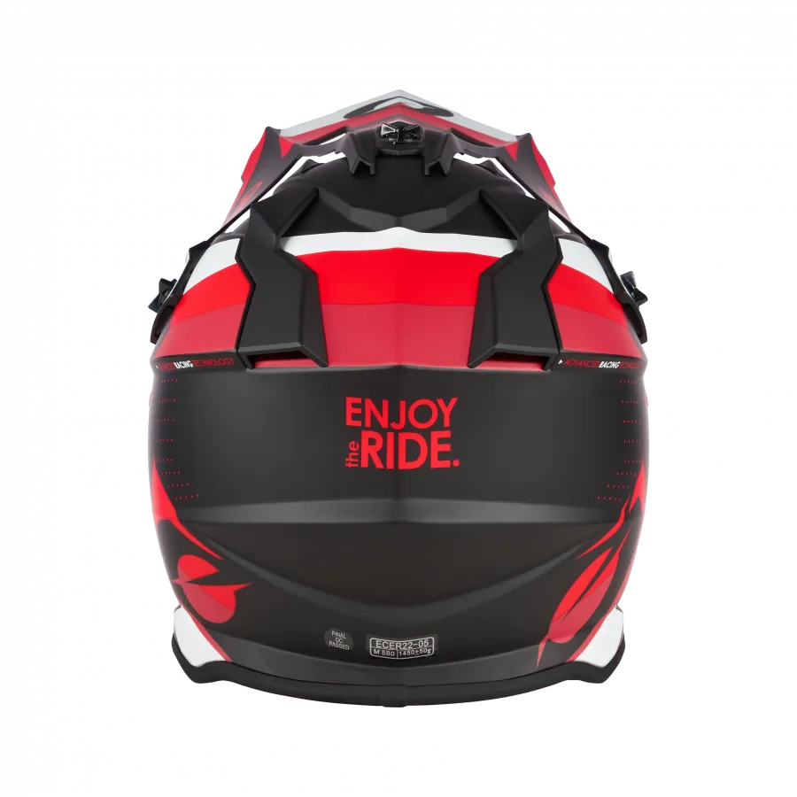 Crosshelm O`NEAL 2SRS SPYDE schwarz rot weiß