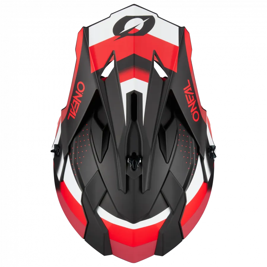Crosshelm O`NEAL 2SRS SPYDE schwarz rot weiß