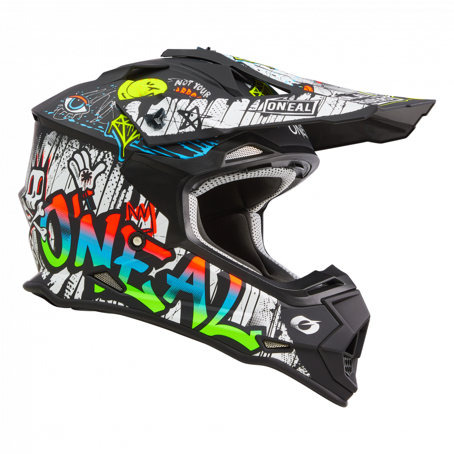 Crosshelm O`NEAL 2SRS RANCID schwarz bunt