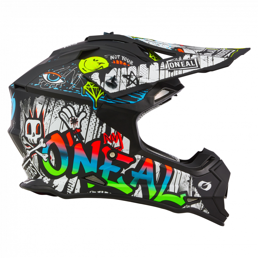 Crosshelm O`NEAL 2SRS RANCID schwarz bunt