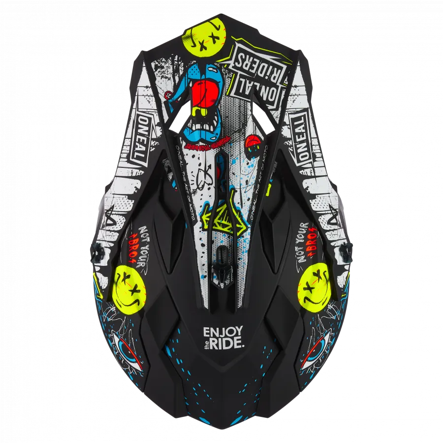 Crosshelm O`NEAL 2SRS RANCID schwarz bunt