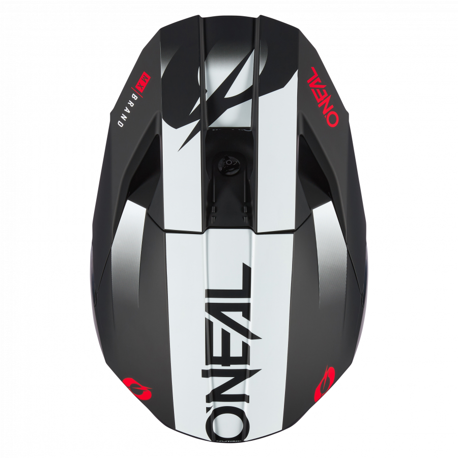 Crosshelm O`NEAL 3SRS HEXX schwarz weiß rot