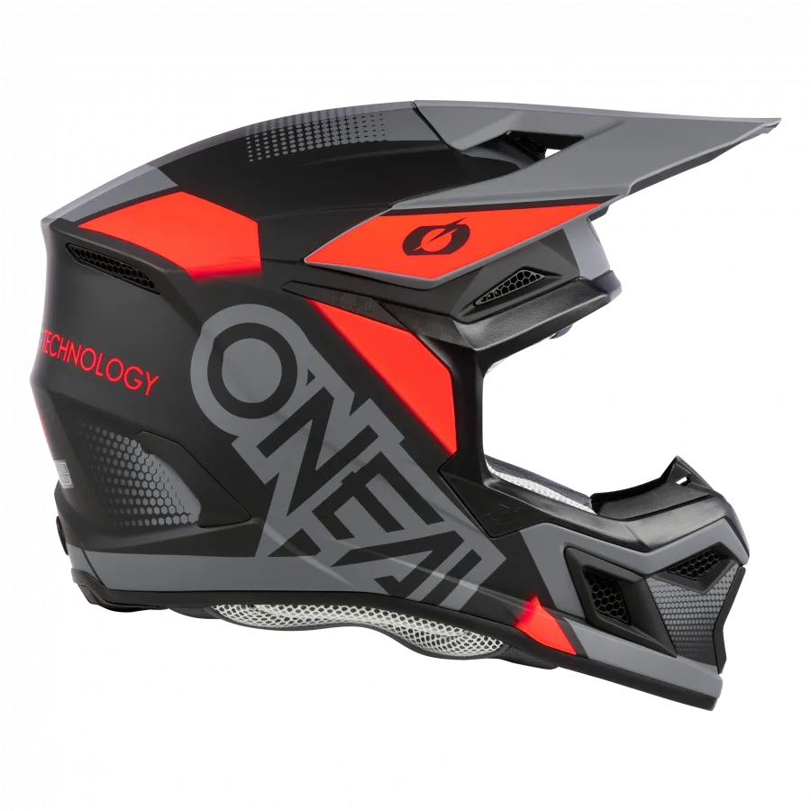 Crosshelm O`NEAL 3SRS VISION V.24 schwarz rot grau