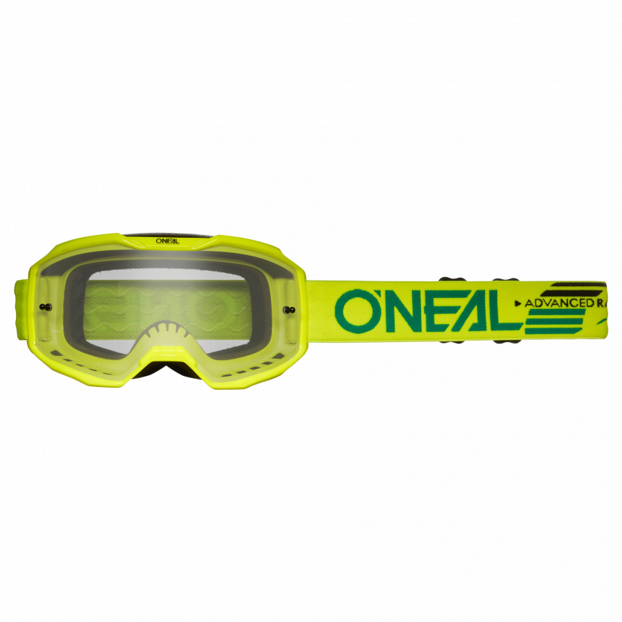 O`NEAL Crossbrille B-10 Youth Goggle SOLID Neon Klarglas Kinder
