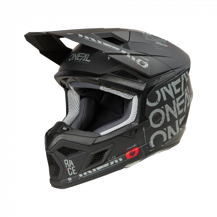 Crosshelm O`NEAL 3SRS STATIC V.25 schwarz grau
