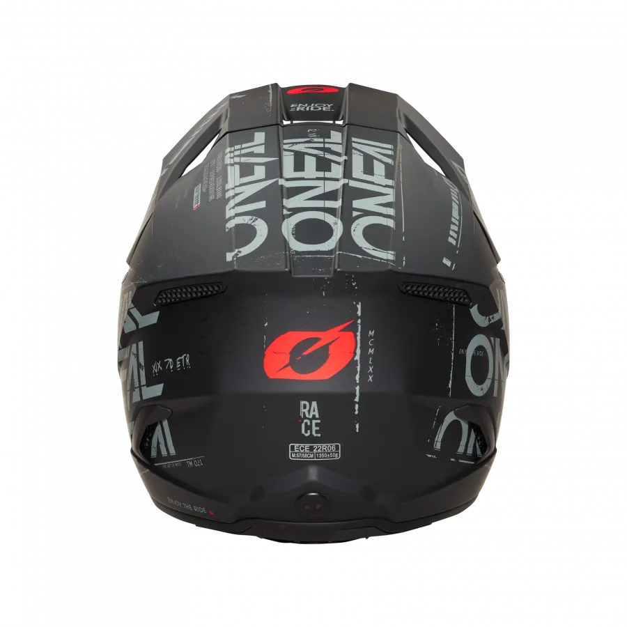 Crosshelm O`NEAL 3SRS STATIC V.25 schwarz grau