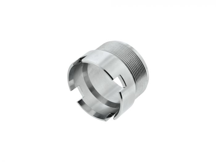 Dt. Krümmermutter CHROM ETZ250 ETZ251 Loch ECKIG, für MZ