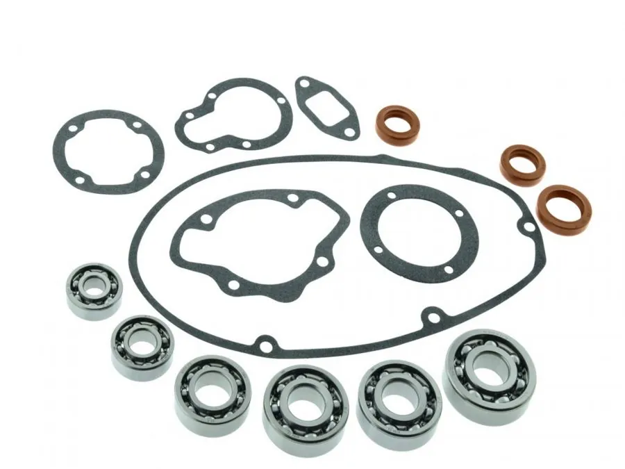 Dicht- und Lagersatz für MZ TS125 TS150 außenliegende Wellendichtringe FKM braun