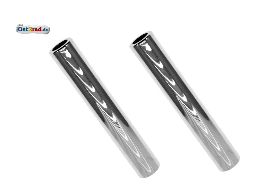 2 Hülsen für Telegabel Jawa chrom 2 Hülsen für Telegabel Jawa chrom