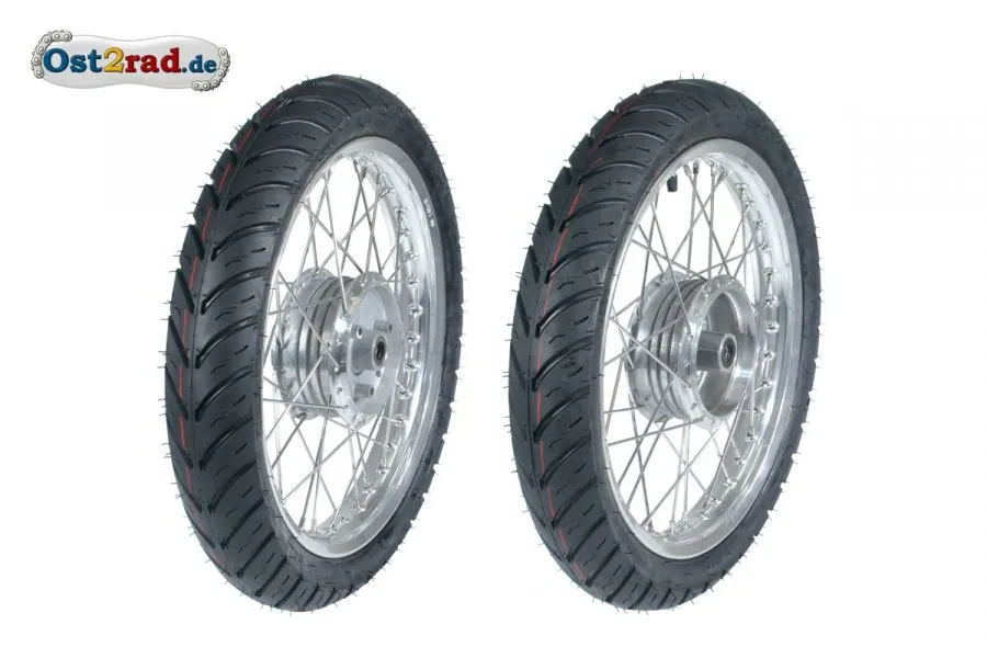 2x Niederquerschnitt 80-80 1.85-16, Komplettrad SILBER für Simson Alu-Edelstahl Rennsport S50 S51 2x Niederquerschnitt 80-80 1.85-16, Komplettrad SILBER für Simson Alu-Edelstahl Rennsport S50 S51