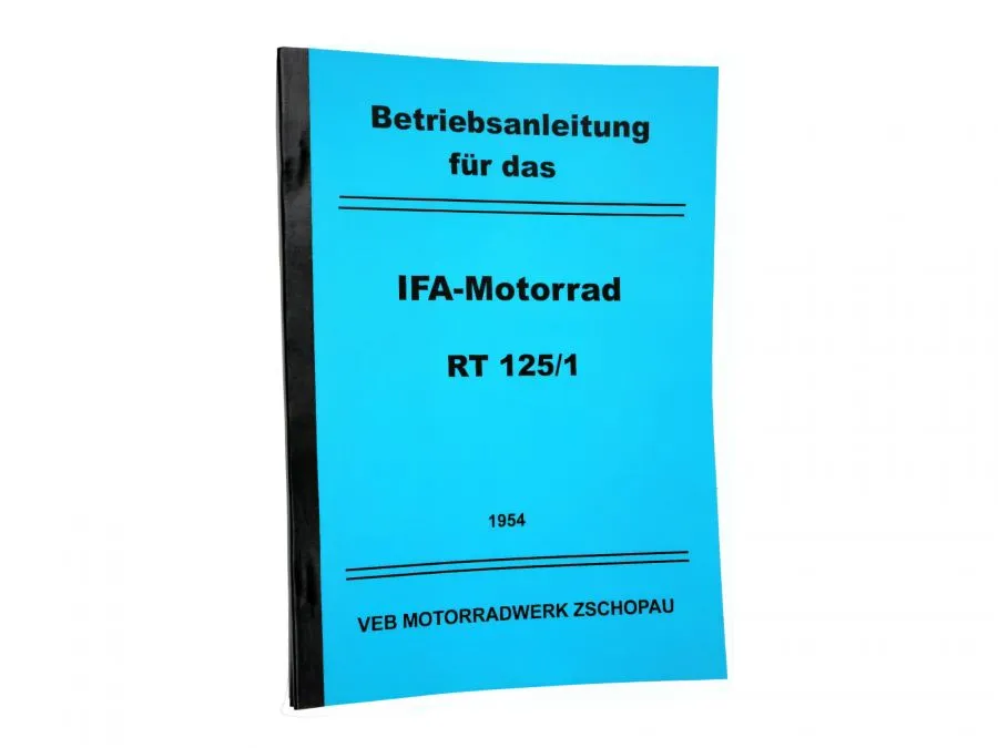 Betriebsanleitung passend für MZ Motorrad RT125 /1 Betriebsanleitung passend für MZ Motorrad RT125 /1