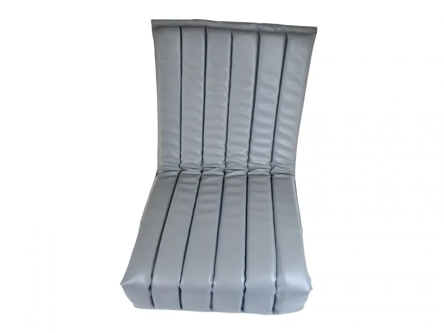 Sitz komplett Superelastik mit Holzrahmen grau