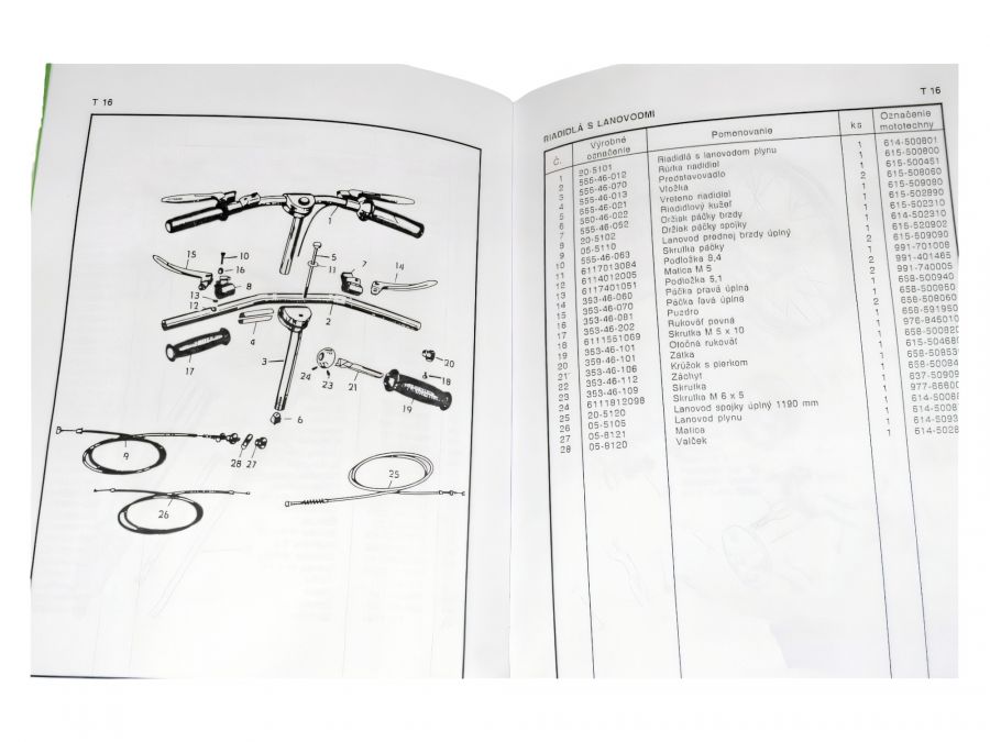 Ersatzteilkatalog Jawa Moped Typ 20 21 in tschechisch
