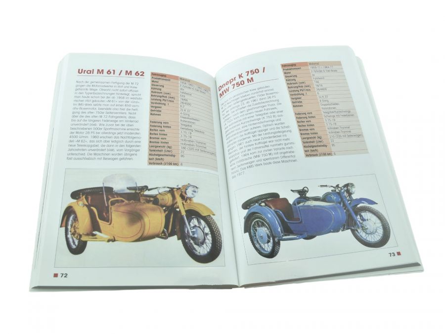 Buch Typenkompass Motorräder des Ostblocks, Ural Dnepr Riga