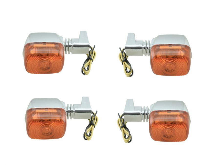 Blinker Satz SR50 S53 chrom-orange
