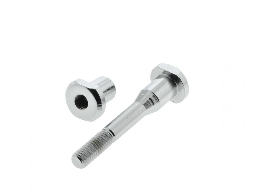Set Gelenkbolzen mit Mutter Hinterradrahmen SR1 SR2 CHROM