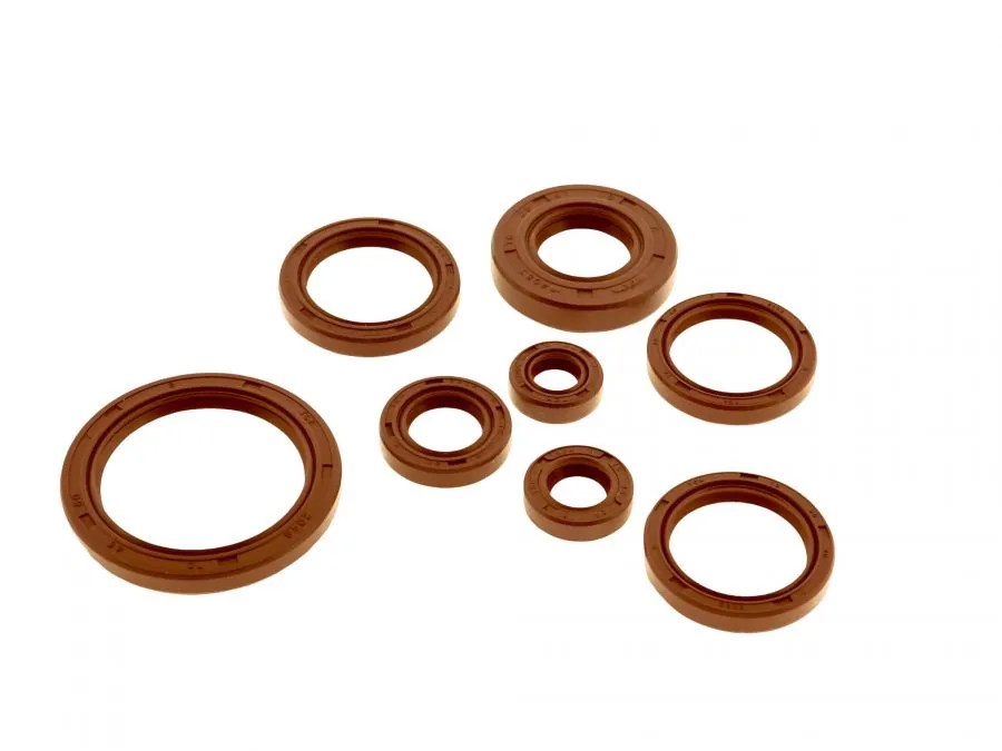 Satz Wellendichtringe Motor 8-teilig SIMSON AWO -T 425 FKM braun