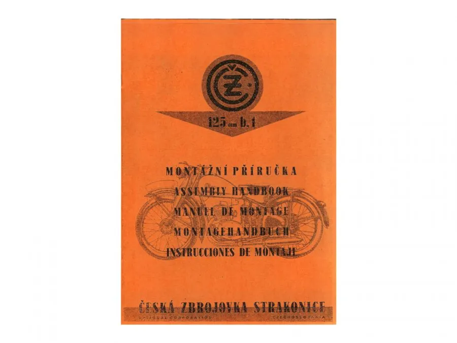 Montagehandbuch CZ 125 B T in 5 Sprachen