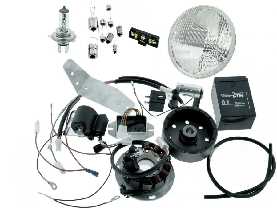 Org. Vape 3 Zündung 12V mit Reflektor H4 für Simson KR51-1 Schwalbe - mit Scheinwerfer