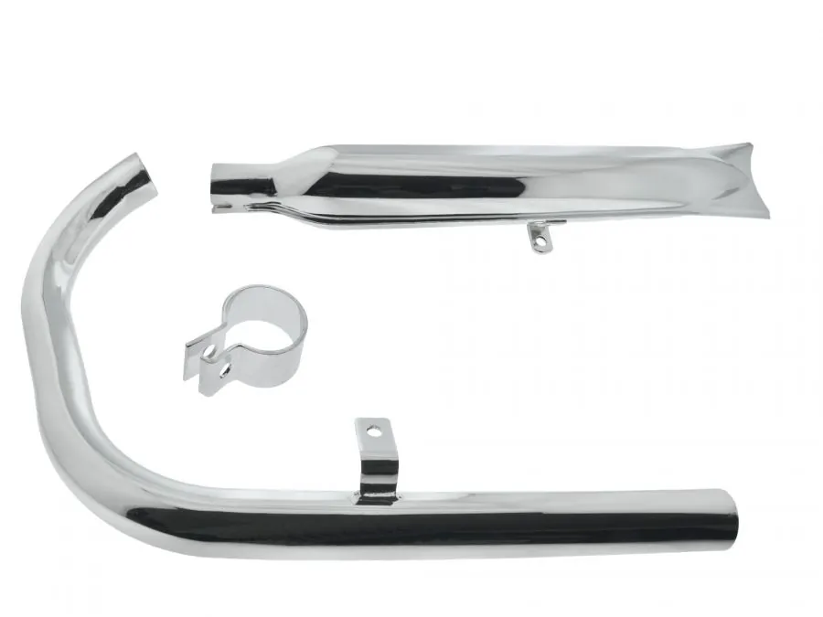 Auspuffsatz AWO Touren 40mm Fischschwanz mit Steckkrümmer Baujahr 1950-1953
