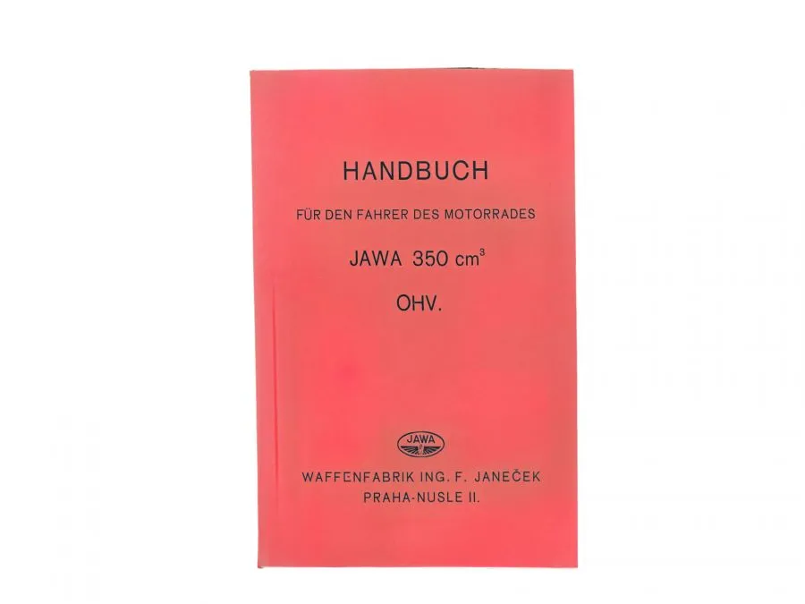 Handbuch für den Fahrer JAWA 350 OHV deutsch