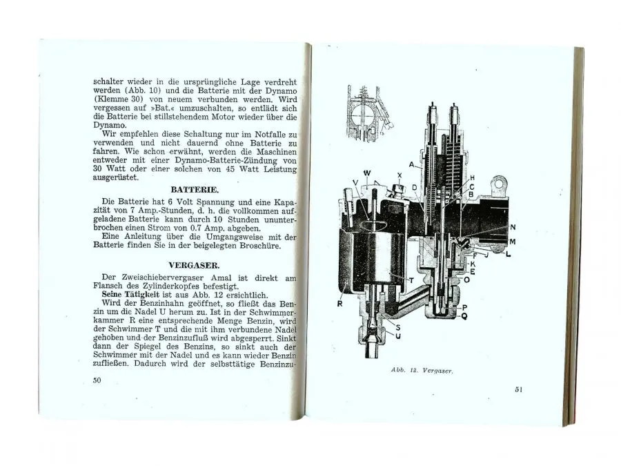 Handbuch für den Fahrer JAWA 350 OHV deutsch