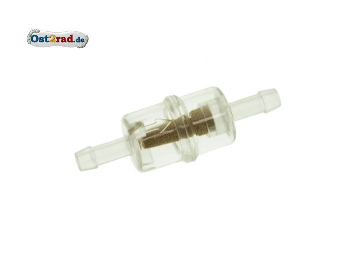 Leitungsfilter klein Plast Messinggranulat 6 mm Anschluss