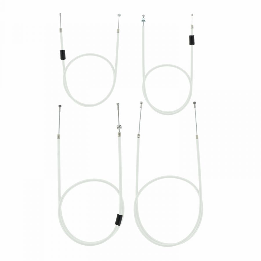 SET Bowdenzüge SIMSON S51 S70 BVF-Vergaser - WEISS