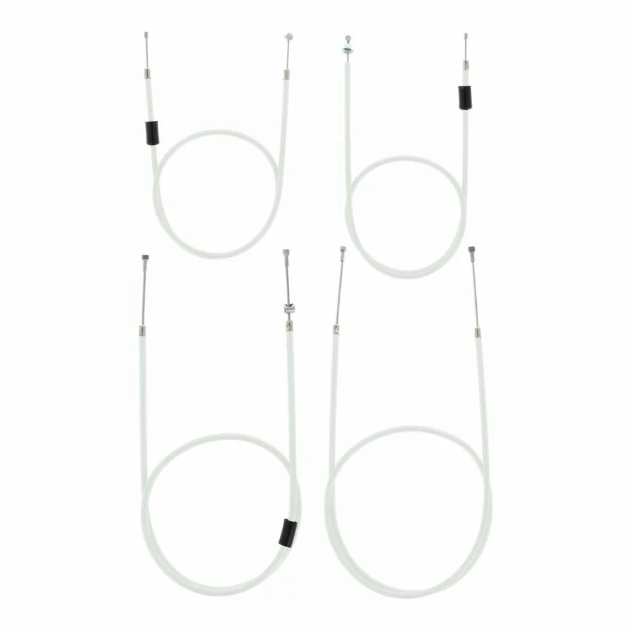 SET Bowdenzüge SIMSON S51 S70 BVF-Vergaser - WEISS