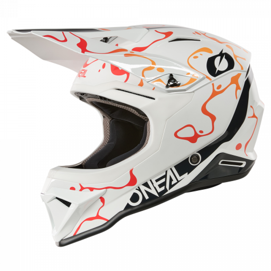 Crosshelm O`NEAL 1SRS SPLASH weiss orange